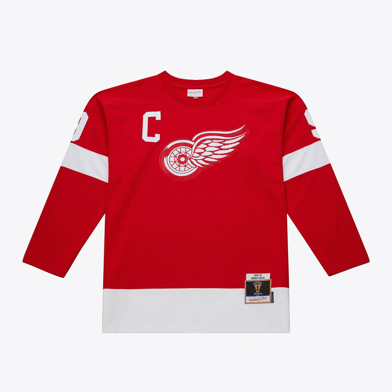 Mitchell & Ness Gordie Howe Detroit Red Wings 1960-61 Red Power Play Player Jersey