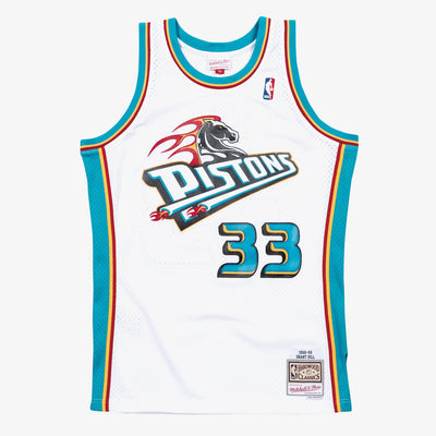 Mitchell & Ness Grant Hill Detroit Pistons 1998-99 White Swingman Jersey