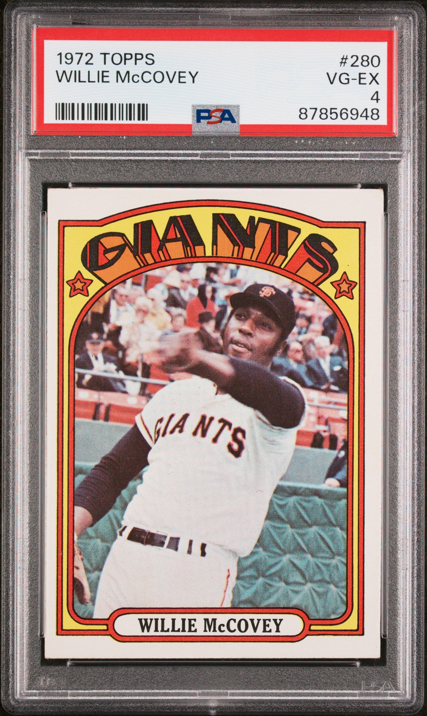 1972 Topps #280 Willie Mccovey PSA 4