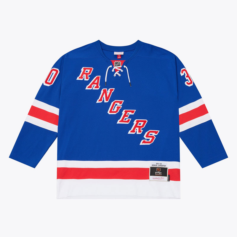 Mitchell & Ness Henrik Lundqvist New York Rangers 2011-12 Blue Power Play Jersey