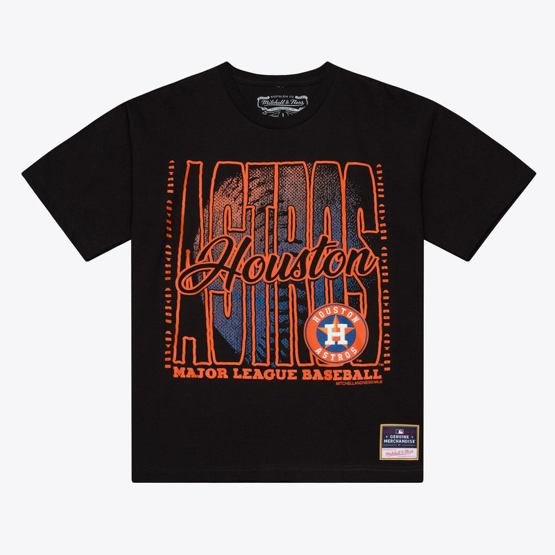 Mitchell & Ness Houston Astros Black Fade Out T-Shirt