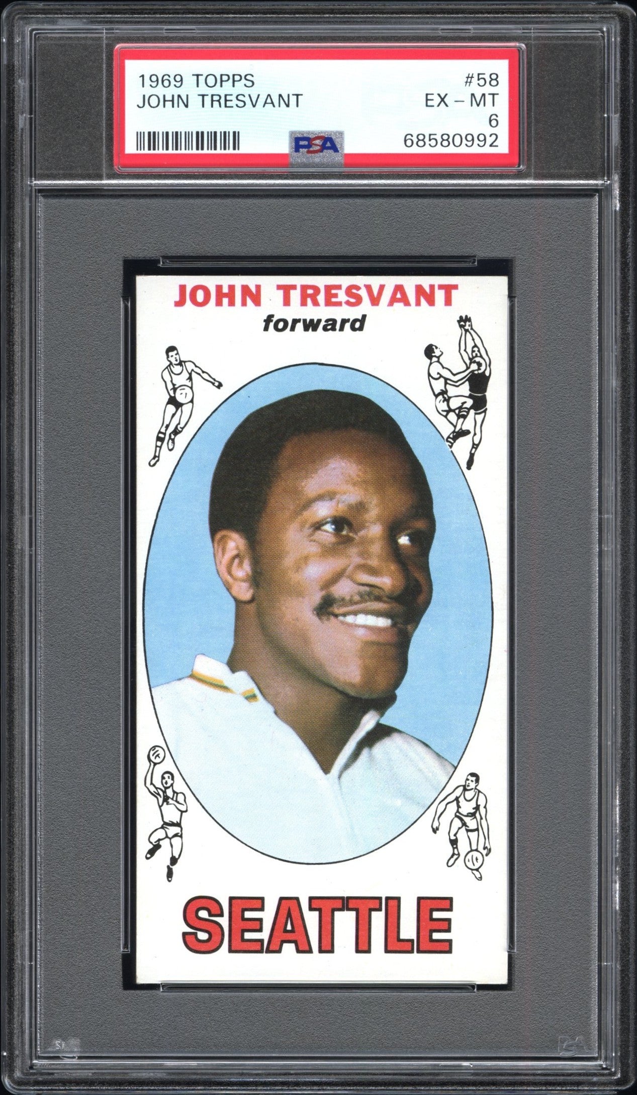 1969 Topps #58 John Tresvant PSA 6