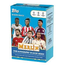 2024-25 Topps UEFA Club Competitions Merlin Chrome Soccer Blaster Box