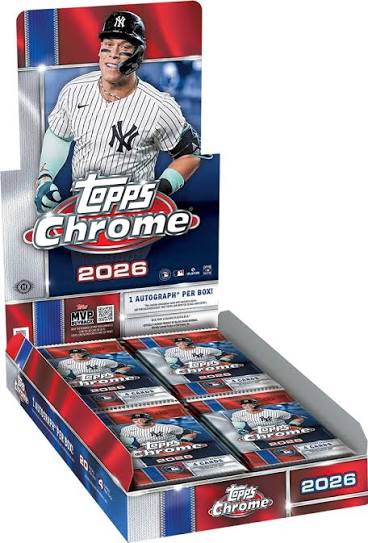 2026 Topps Chrome Baseball Hobby Box