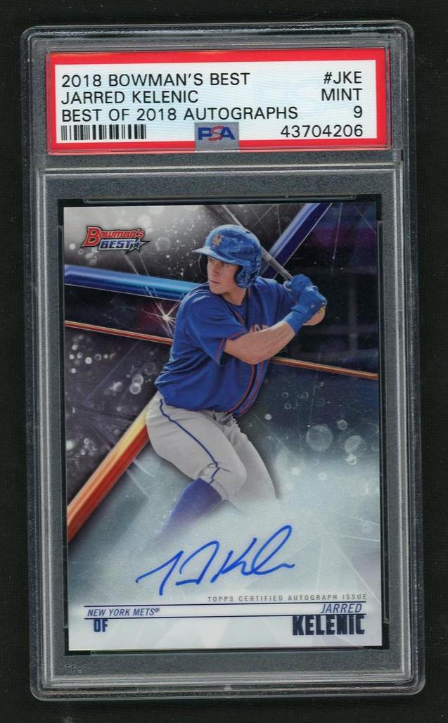 2018 Topps Bowman's Best Best of 2018 Autographs Jarred Kelenic #JKE Auto PSA 9