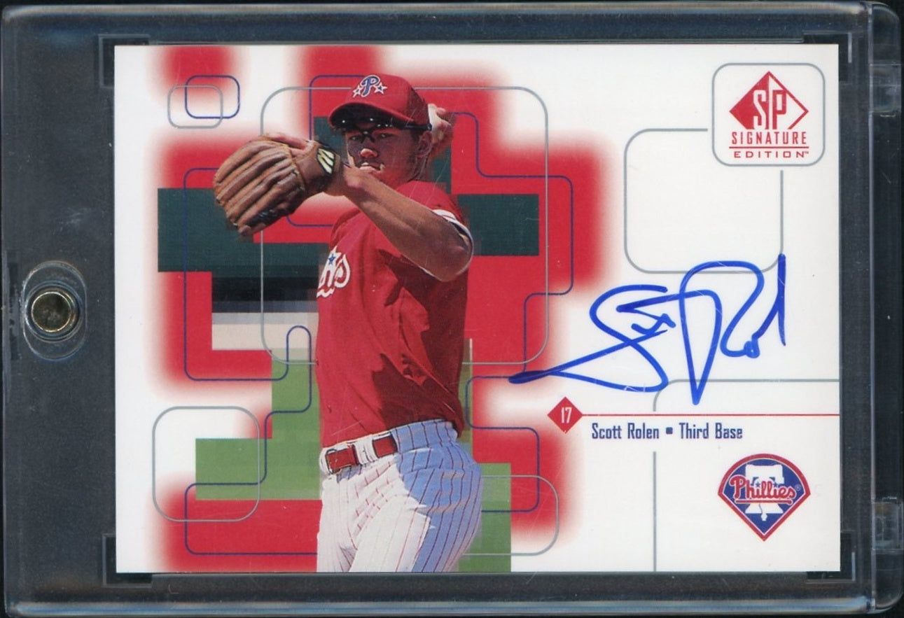 1999 Upper Deck SP Signature Edition #17 Scott Rolen Auto Philadelphia Phillies