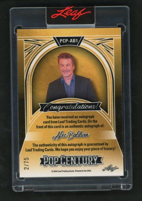 2015 Leaf Pop Century PCP-AB1 Alec Baldwin Pop Century /15 Auto