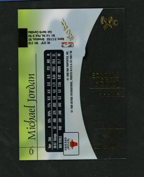 1996 Topps Stadium Club H1 Michael Jordan Profiles Chicago Bulls