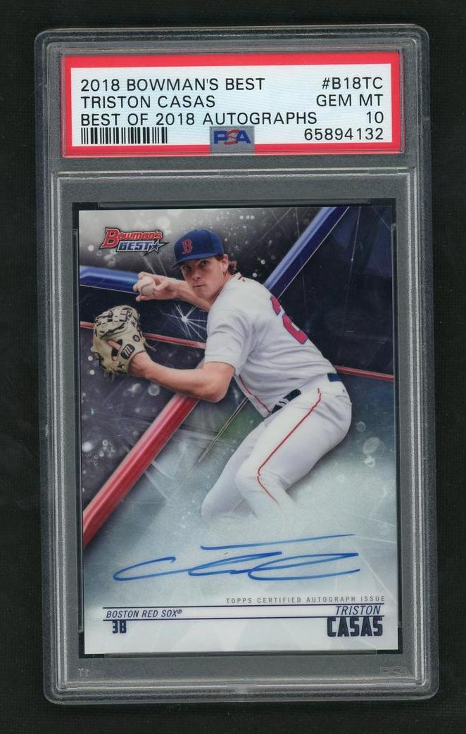 2018 Topps Bowman's Best Best of 2018 Triston Casas #B18-TC Auto PSA 10