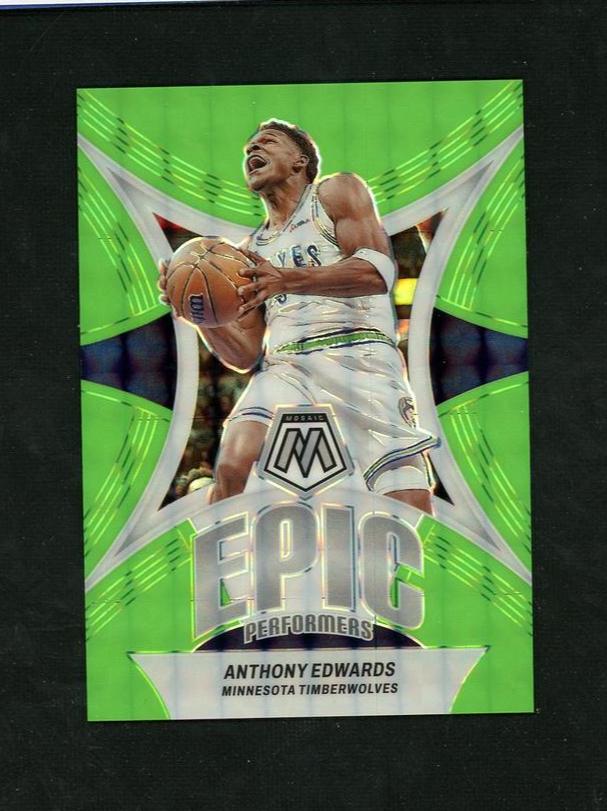2023 Panini Mosaic Epic Performers Prizm Anthony Edwards #20 /10