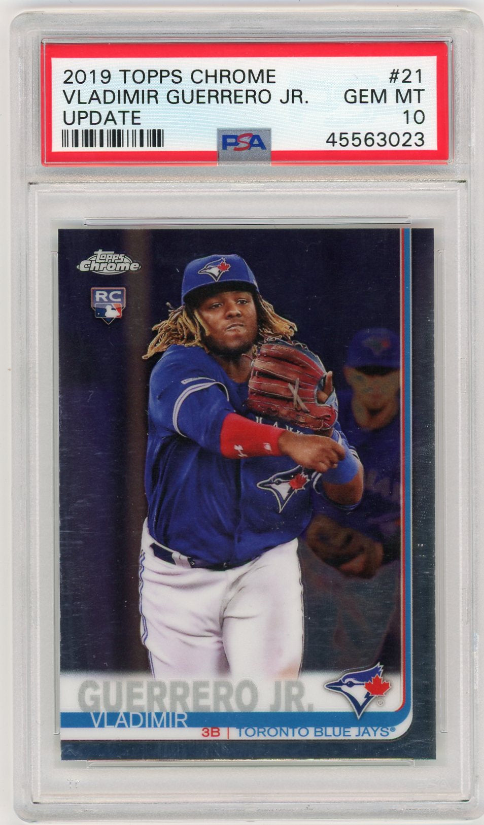 2019 Topps Chrome #21 Vladimir Guerrero Jr. Update Rookie PSA 10 Blue Jays