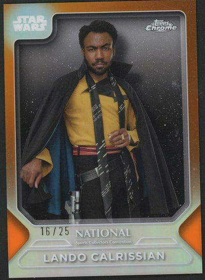 2018 Topps Chrome Star Wars Lando Calrissian #SW-12 NSCC /25