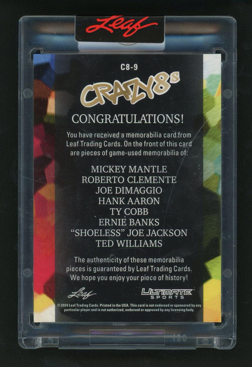2024 Leaf Ultimate Sports Crazy 8s Mantle Clemente #C8-9 /8