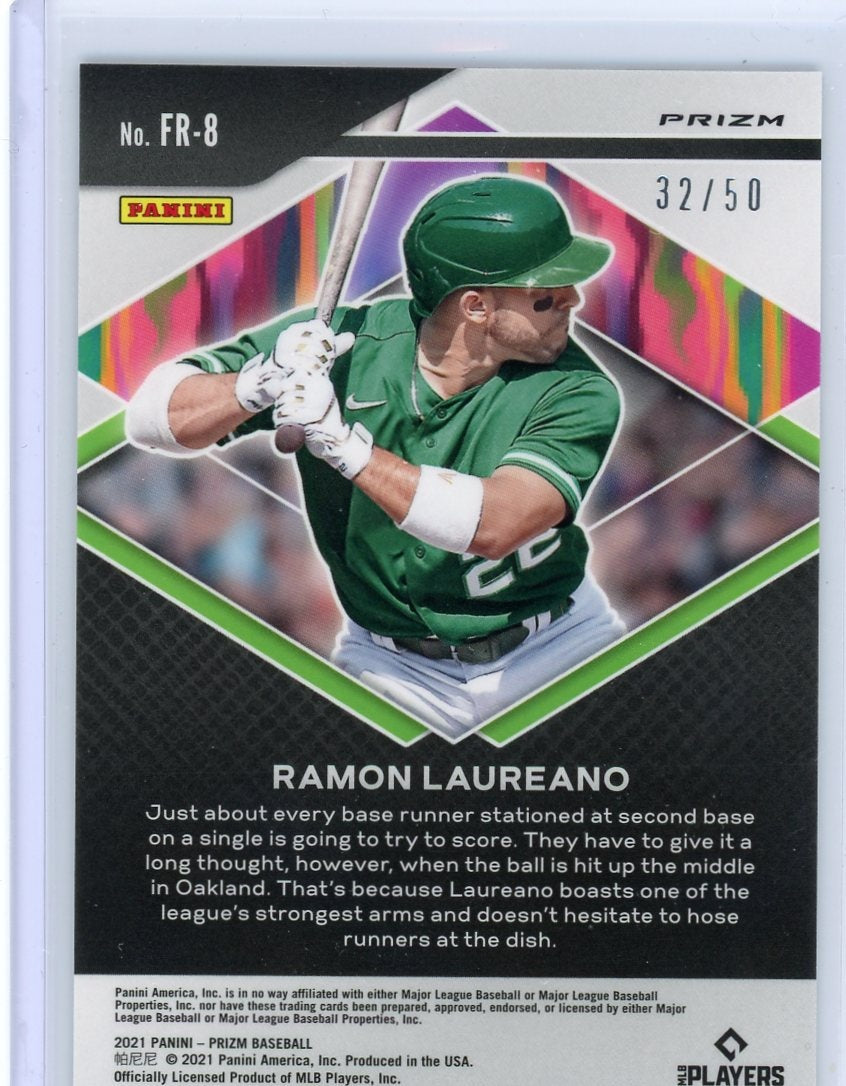 2021 Panini Prizm #FR-8 Ramon Laureano Fearless /50 Oakland