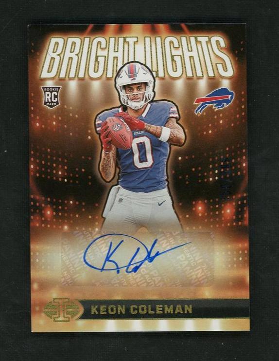 2023 Panini Illusions BLS-KCN Keon Coleman Bright Lights Signatures Rookie Bills Auto