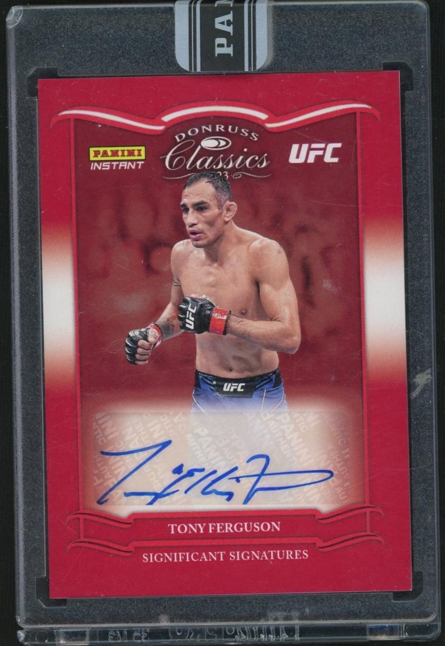 2023 Panini Classics Significant Signatures Red Tony Ferguson #DC-20 Auto /25