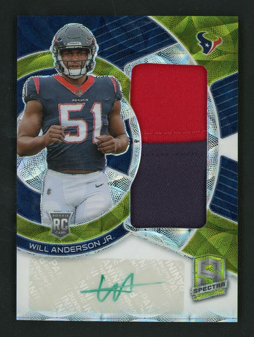 2023 Panini Spectra Prizm Will Anderson Jr. #RAD-WAN RC Patch Auto /35