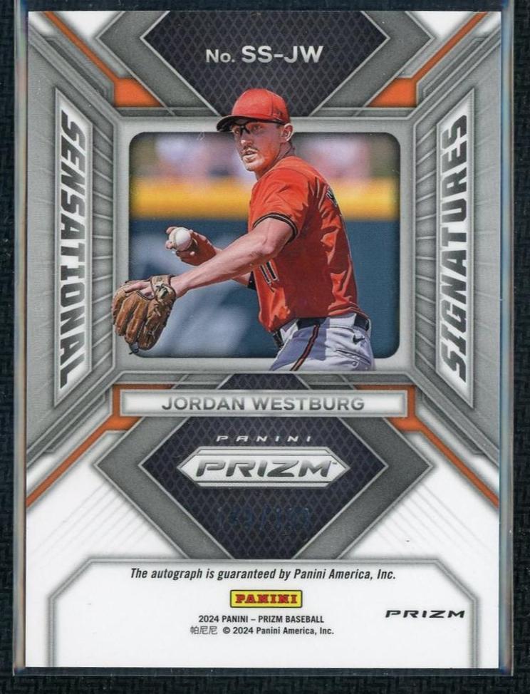 2024 Panini Prizm Sensational Jordan Westburg Rookie Auto