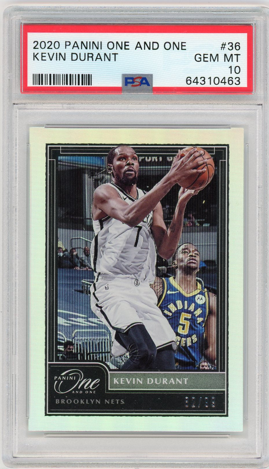 2020 Panini One and One #36 Kevin Durant /99 PSA 10