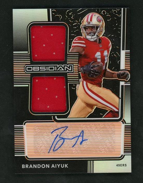 2020 Panini Obsidian Rookie Jersey Ink Brandon Aiyuk #RJI-10 Auto /99