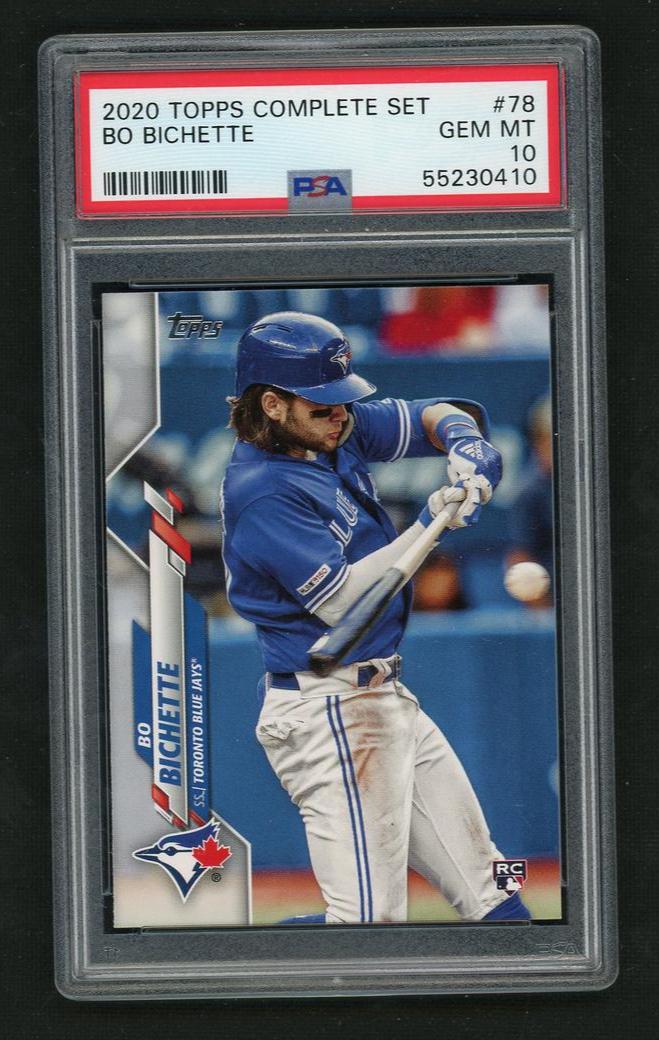 2020 Topps #78 Bo Bichette Rookie PSA 10 Gem Mint Toronto Blue Jays