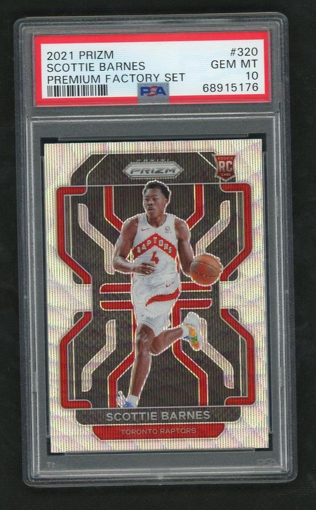 2021 Prizm Scottie Barnes #320 RC PSA 10
