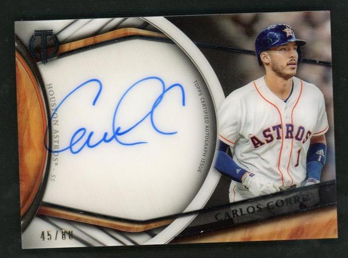 2018 Topps Tribute Carlos Correa #TA-CC Auto /60