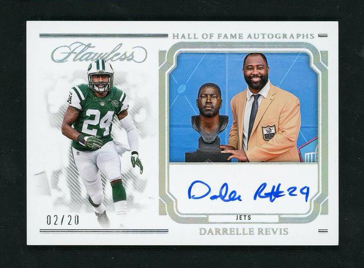 2023 Panini Flawless Hall of Fame Autographs Darrelle Revis #HOF-DRE Auto /20