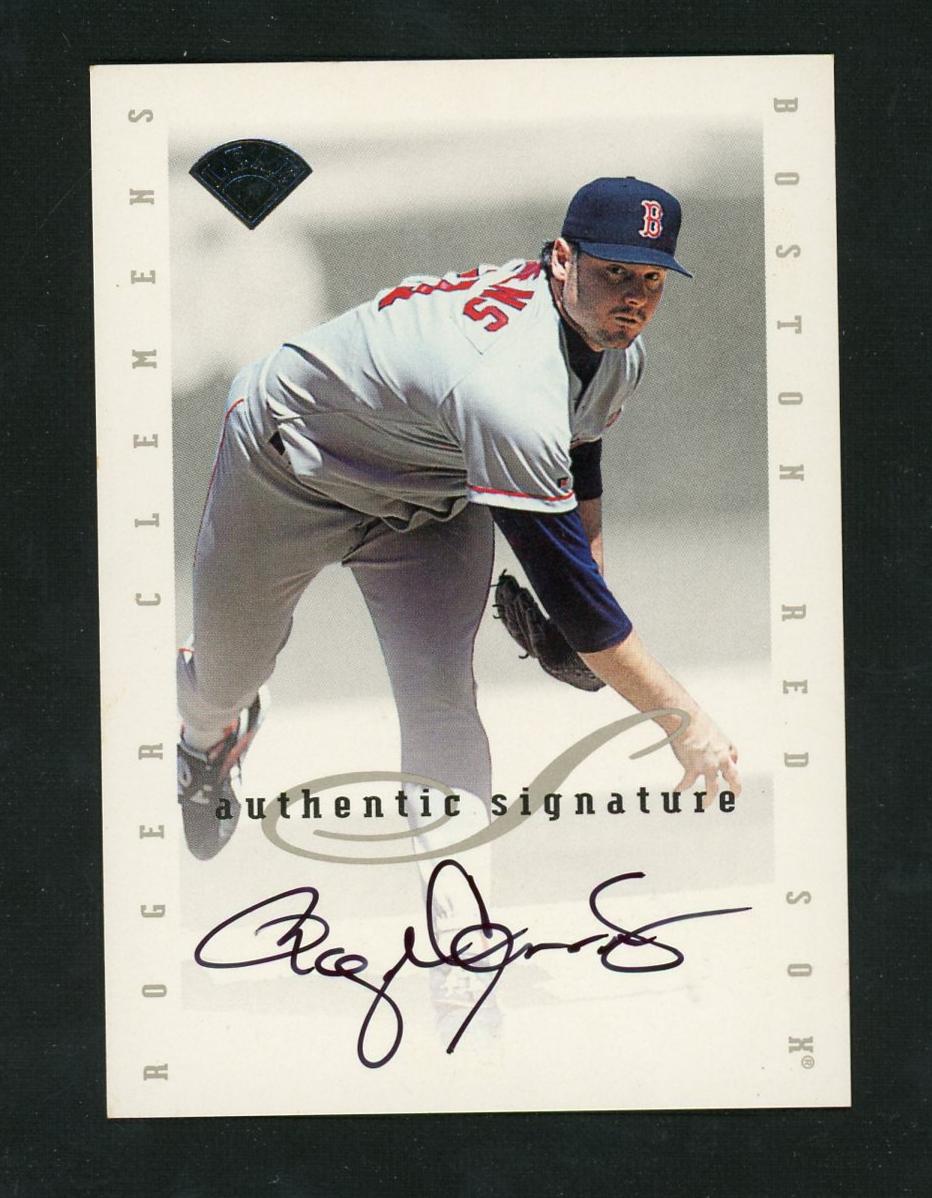 1998 Donruss Roger Clemens Authentic Signature Boston Red Sox Auto