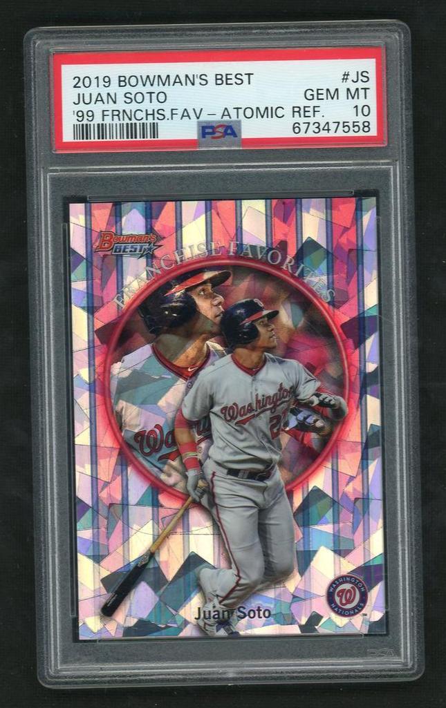 2019 Bowman's Best Atomic Juan Soto #99FF-JS PSA 10
