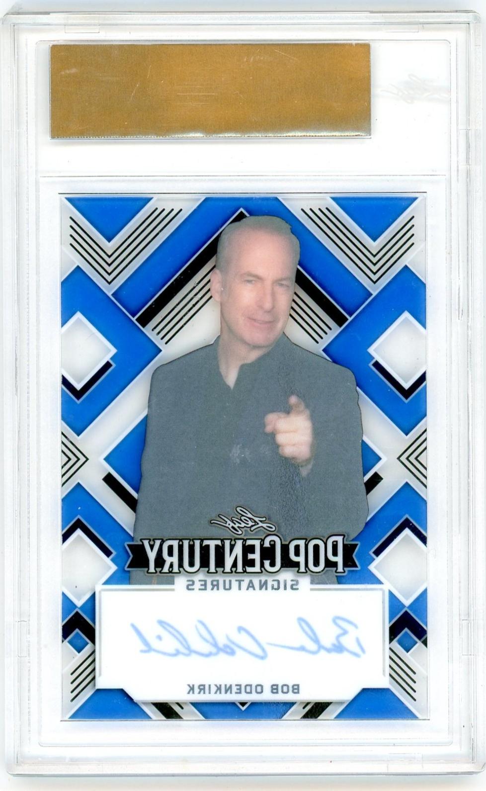 2022 Leaf Metal Pop Century Clear Blue Bob Odenkirk 1/1 Auto