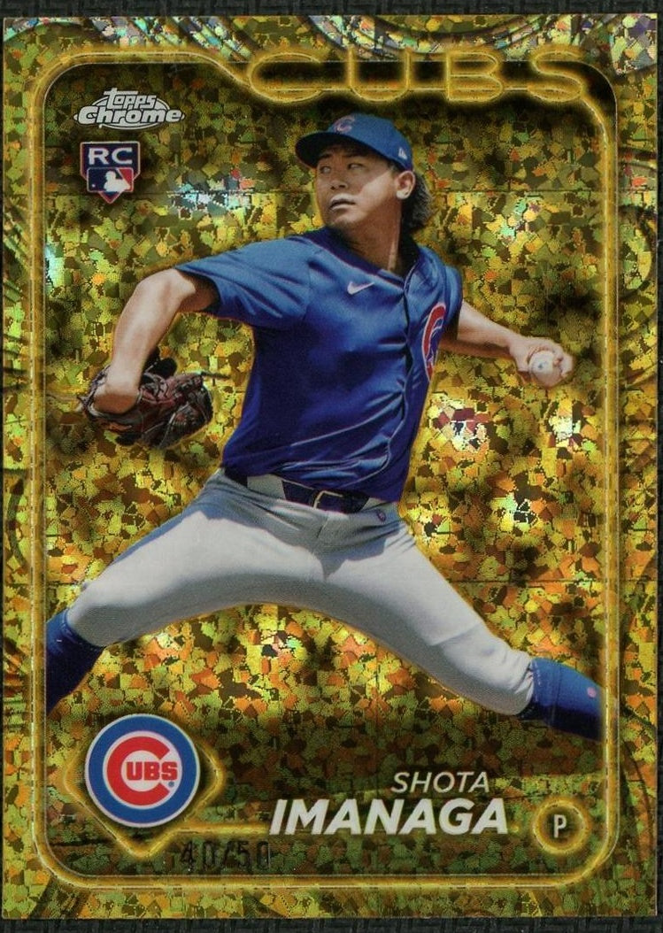 2024 Topps Chrome Gilded Mini Diamond Shota Imanaga Rookie /50