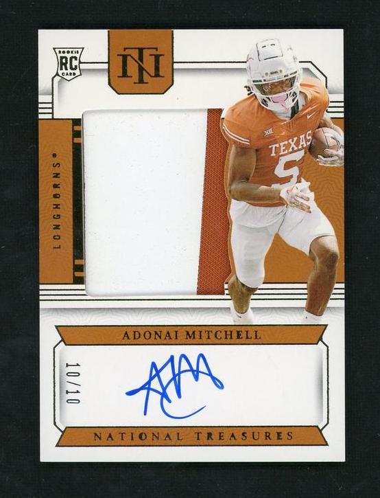 2024 Panini National Treasures Adonai Mitchell #CCS-AM RC Patch Auto /10