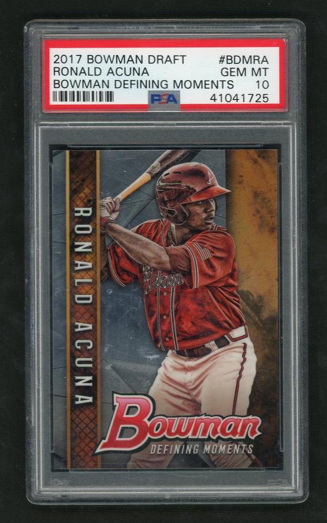 2017 Bowman Draft Defining Moments Ronald Acuna #BDM-RA PSA 10