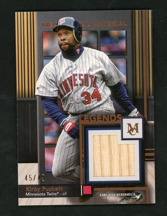 2024 Topps Museum Meaningful Material Kirby Puckett #MML-KP /49