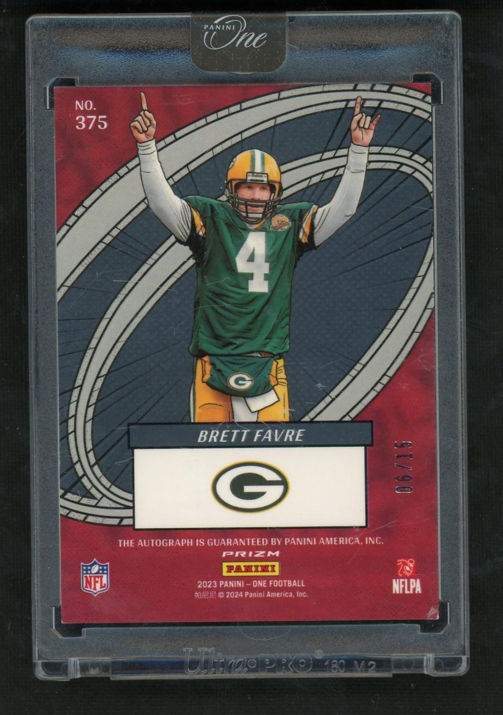 2023 Panini The One The Oneders Brett Favre #375 Auto /15
