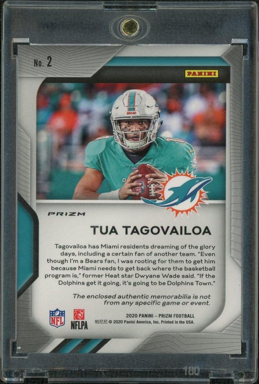 2020 Panini Prizm Tua Tagovailoa Premier Rookie Patch  