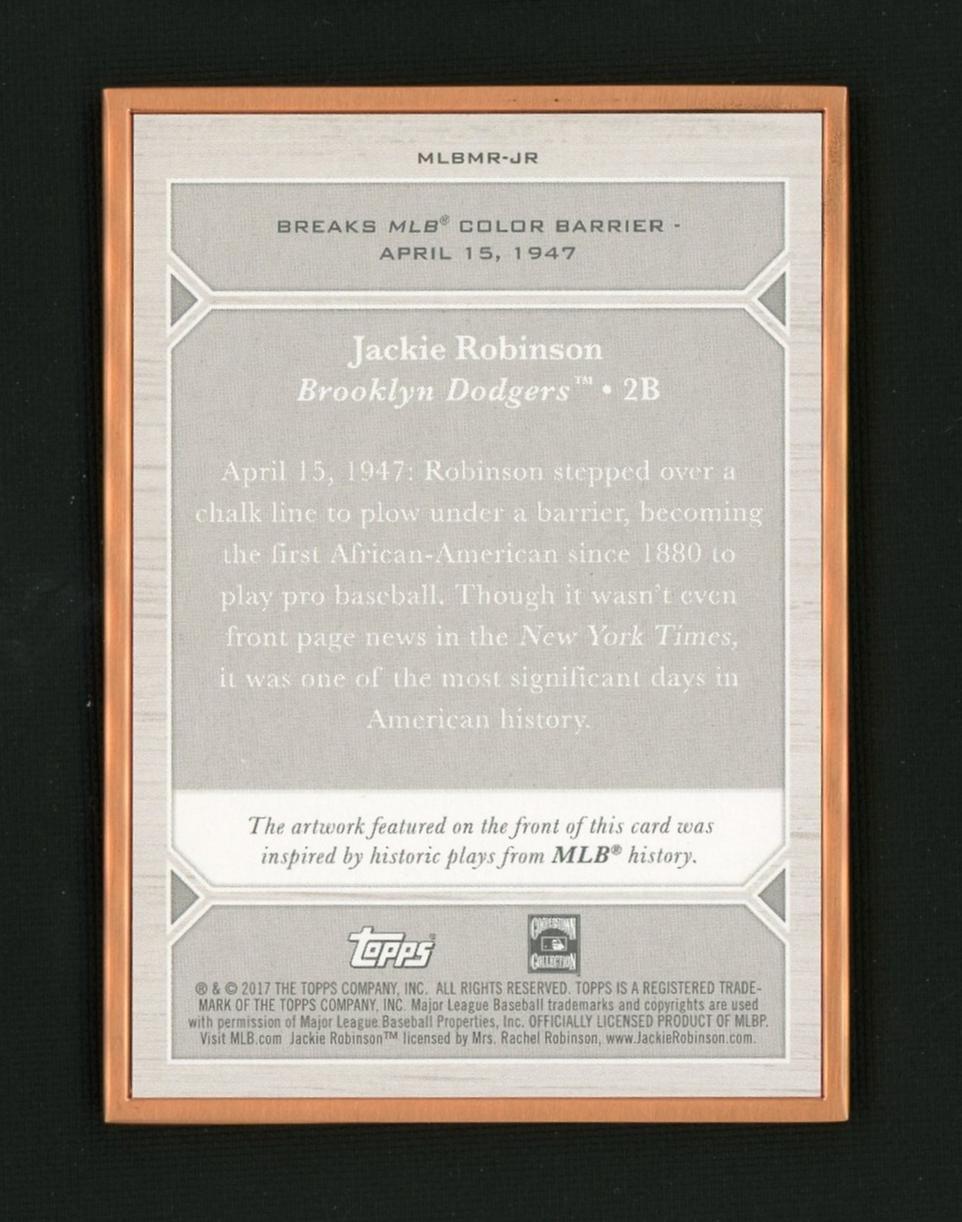 2017 Topps Transcendent Jackie Robinson #MLBMR-JR /87