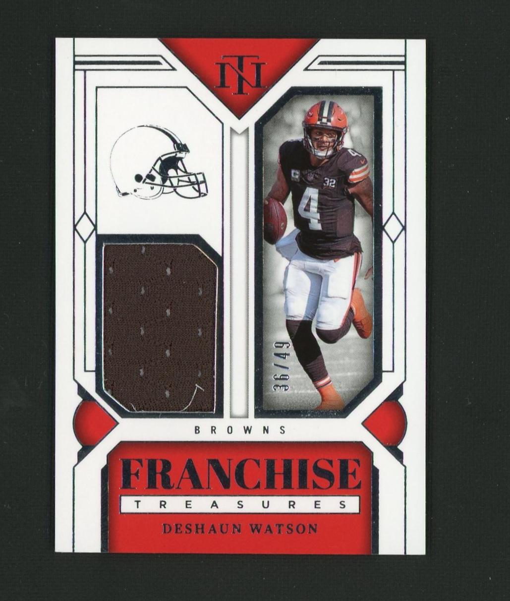 2023 Panini National Treasures Franchise Deshaun Watson #FTR-DWN Patch /49