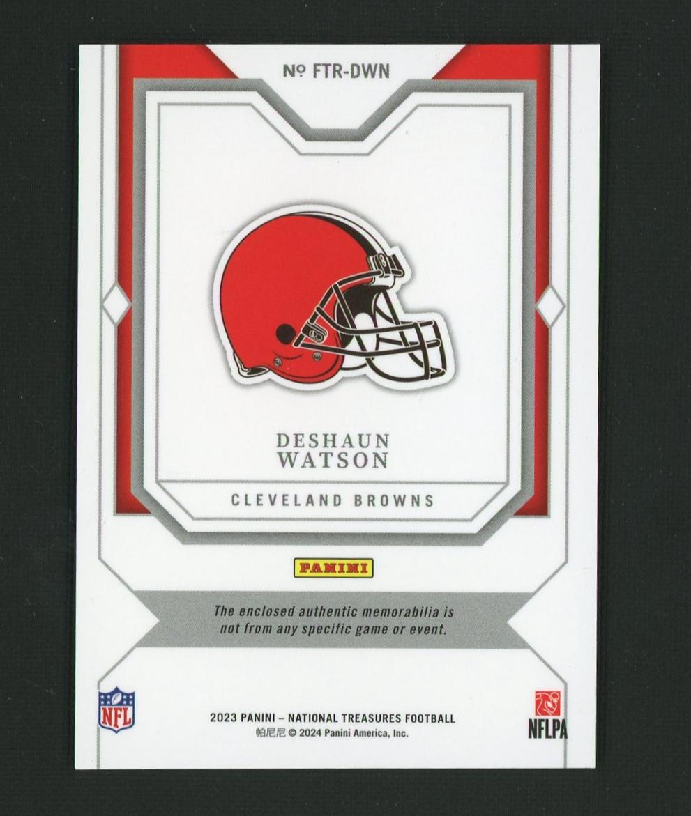 2023 Panini National Treasures Franchise Deshaun Watson #FTR-DWN Patch /49