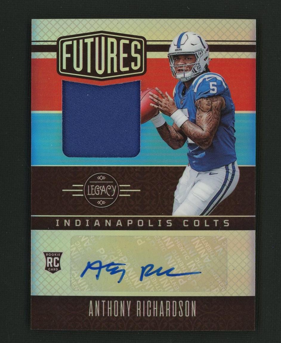 2023 Panini Legacy FAPS-2 Anthony Richardson Futures Patch Autographs Rookie /100 Indianapolis Colts