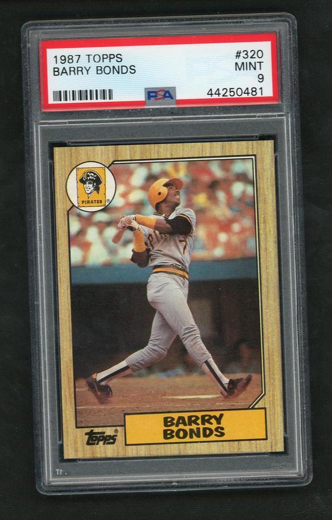 1987 Topps Barry Bonds #320 PSA 9