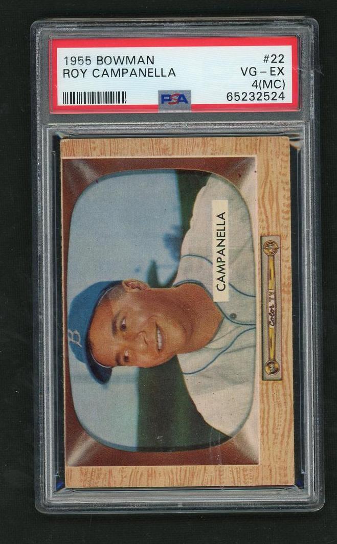 1955 Bowman #22 Roy Campanella PSA 4 VG-EX Brooklyn Dodgers