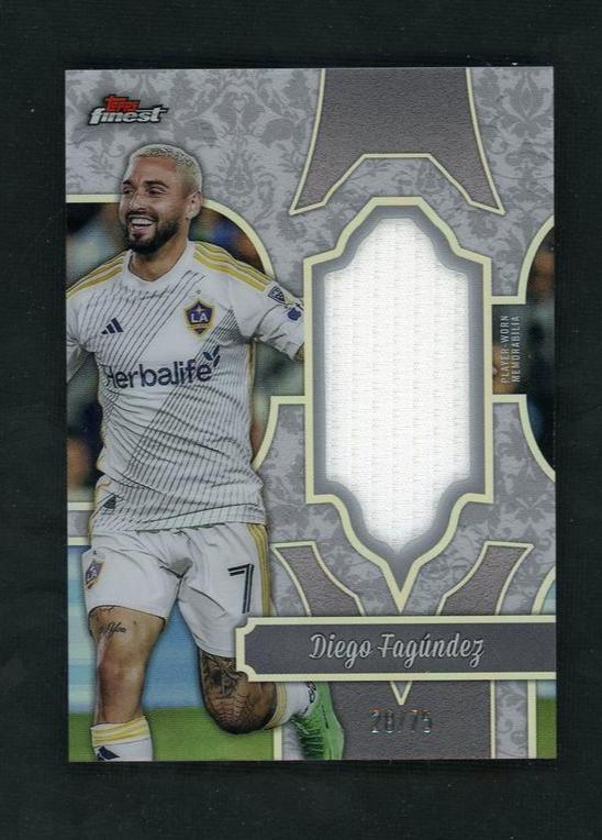 2024 Topps Finest FF-DF Diego Fagúndez Finest Fabric Relic /75 LA Galaxy