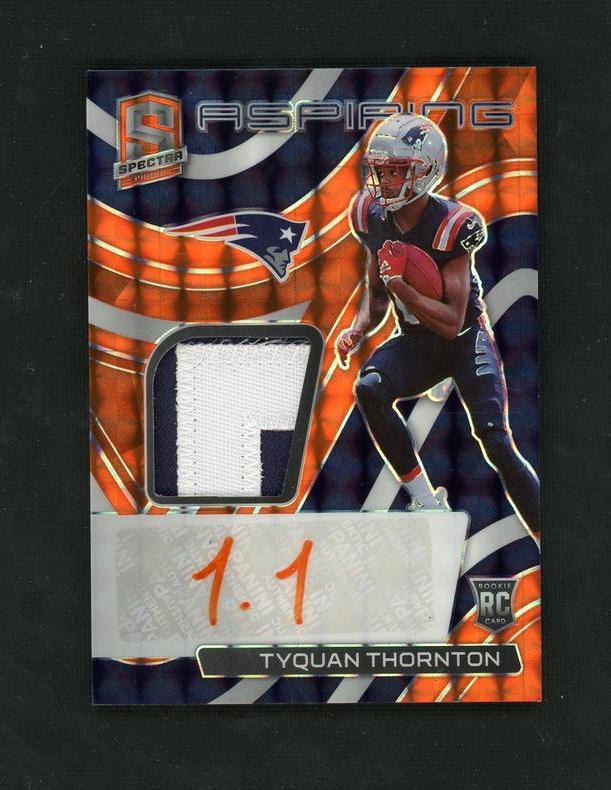 2022 Panini Spectra Aspiring Neon Orange Tyquan Thornton #APA-TTH RC RPA /15