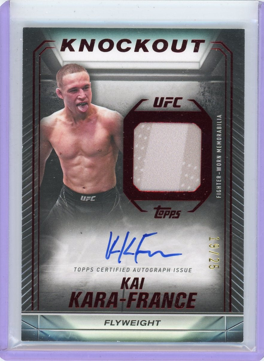 2024 Topps Knockout #KAR-KKF Kai Kara-France /25 Jersey Auto