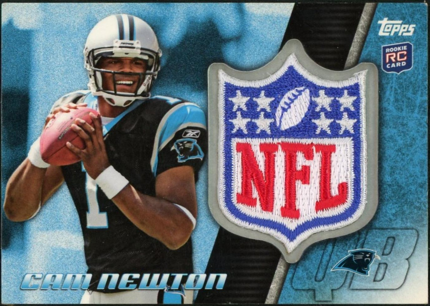 2011 Topps Cam Newton Rookie Patch NFL Shield Logo