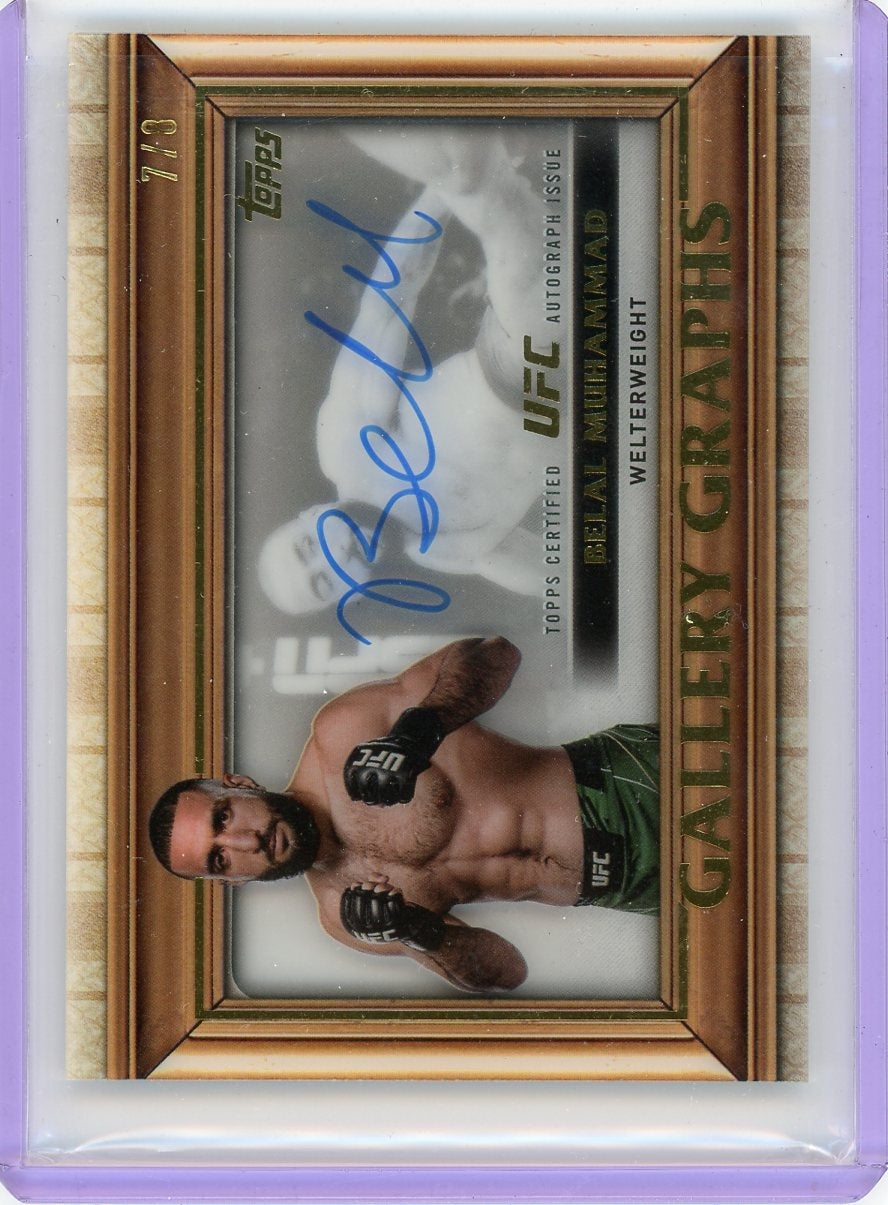 2021 Topps Belal Muhammad Gallery Graphs /8 Auto