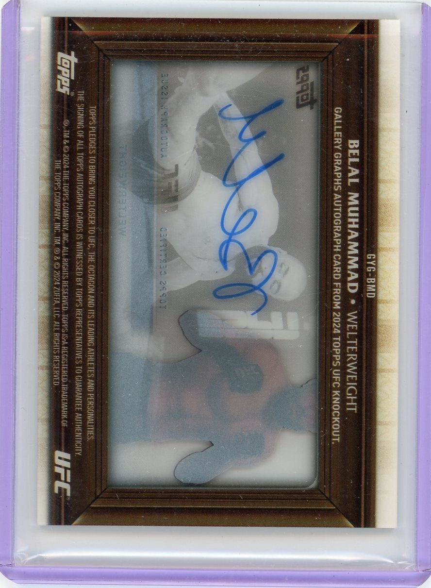 2021 Topps Belal Muhammad Gallery Graphs /8 Auto