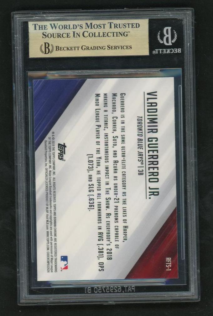 2019 Bowman Chrome Ready For The Show Vladimir Guerrero Jr. #RFTS-1 BGS 10